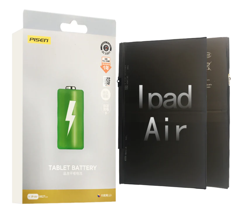 Pisen battery for iPad Air 1 / iPad 5 (2017) / iPad 6 (2018) / iPad 7th_10.2 (2019) / iPad 8th_10.2 (2020)/ iPad 9th_10.2 (2021) 8827mAh