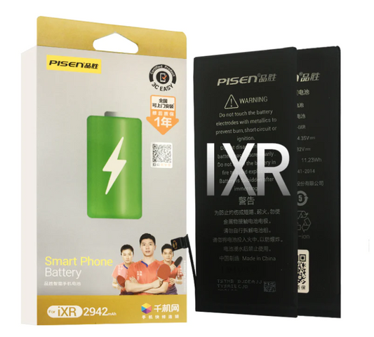 For iPhone XR 2942mAh Replacement Battery with Adhesive Strips Pisen