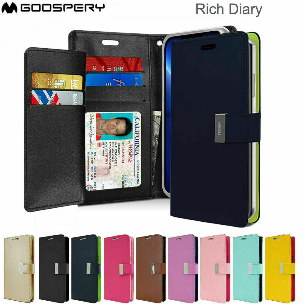 IPHONE 14/PLUS/PRO/PRO MAX GOOSPERY RICH DIARY WALLET CASE COVER