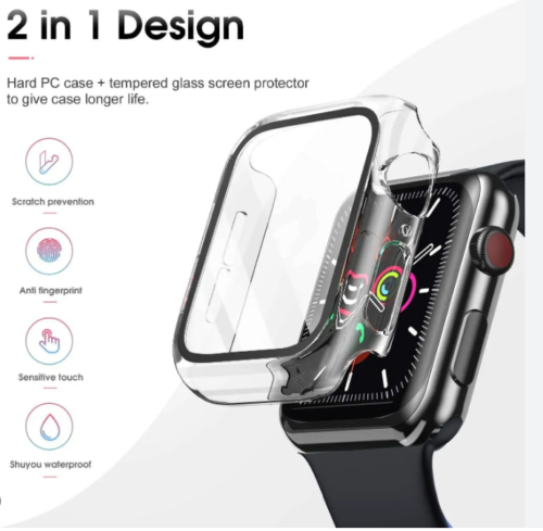 LITO S+ 2 in 1 Glass & Case Clear For Apple Watch